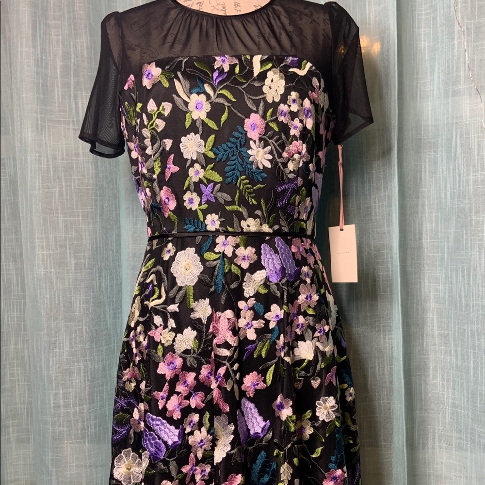 Alex Marie Floral Embroidered High Low Dress - Picture 15 of 16